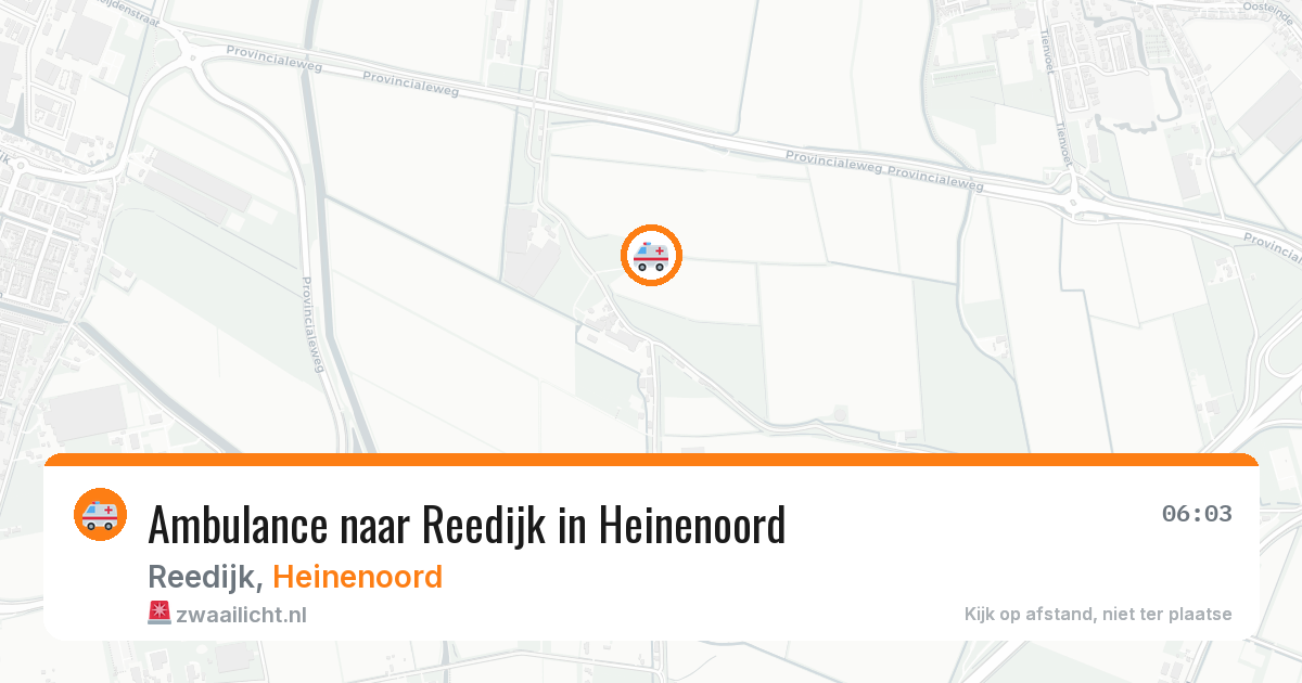 Ambulance naar Reedijk in Heinenoord — 26 mei 2026
