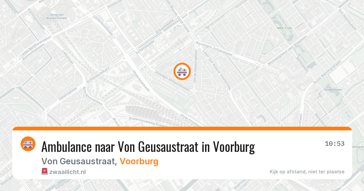 Ambulance naar Von Geusaustraat in Voorburg — 1 jul 2026