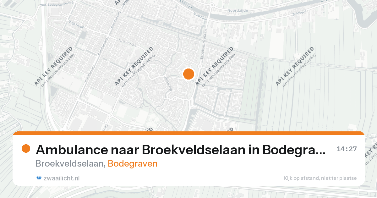 Ambulance naar Broekveldselaan in Bodegraven — 26 aug 2026