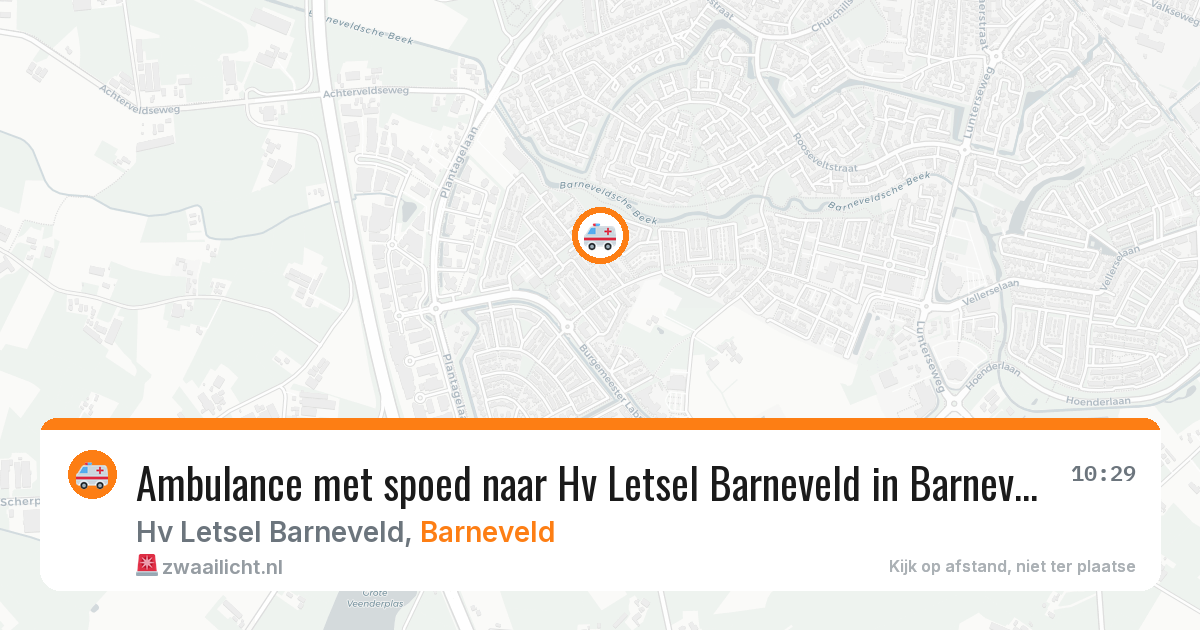 Ambulance met spoed naar Hv Letsel Barneveld in Barneveld — 1 jul 2026