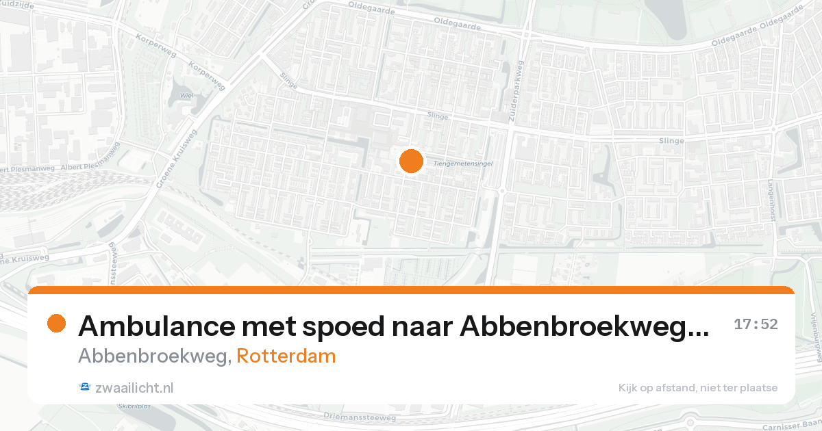 Ambulance met spoed naar Abbenbroekweg in Rotterdam — 30 jan 2026