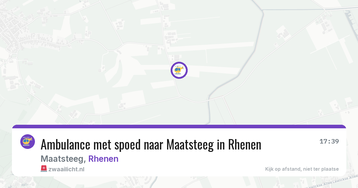 Ambulance met spoed naar Maatsteeg in Rhenen — 4 aug 2026