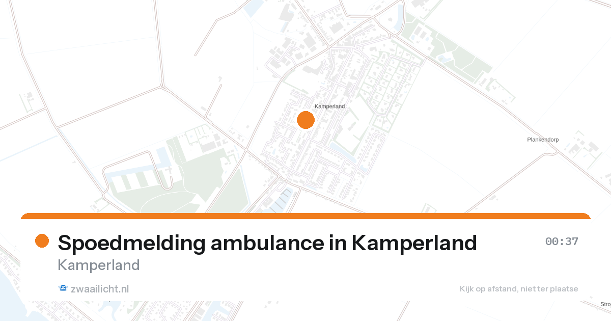 Spoedmelding ambulance in Kamperland — 31 jan 2026