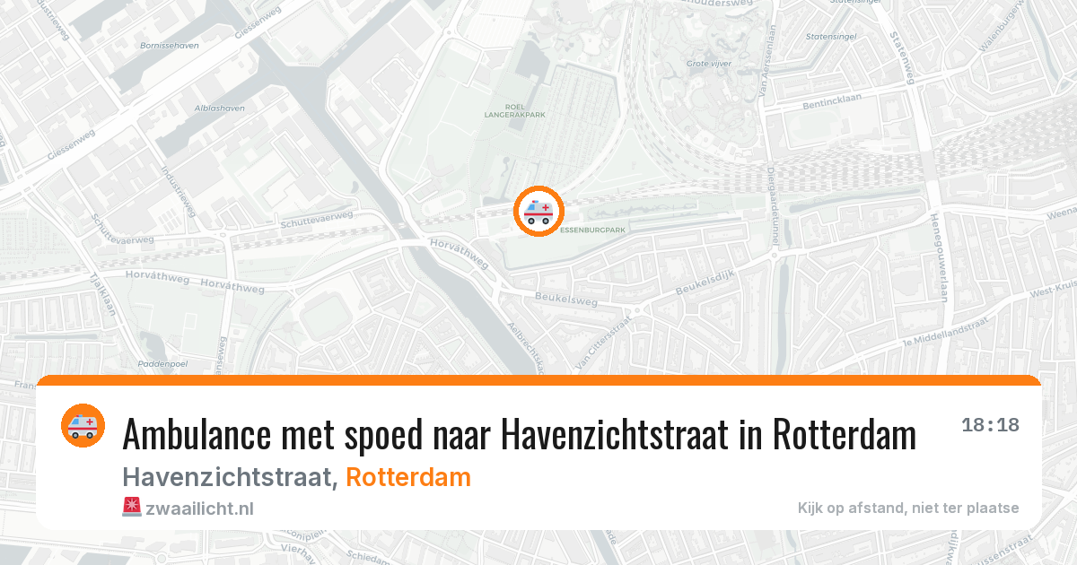 Ambulance met spoed naar Havenzichtstraat in Rotterdam — 7 mei 2026