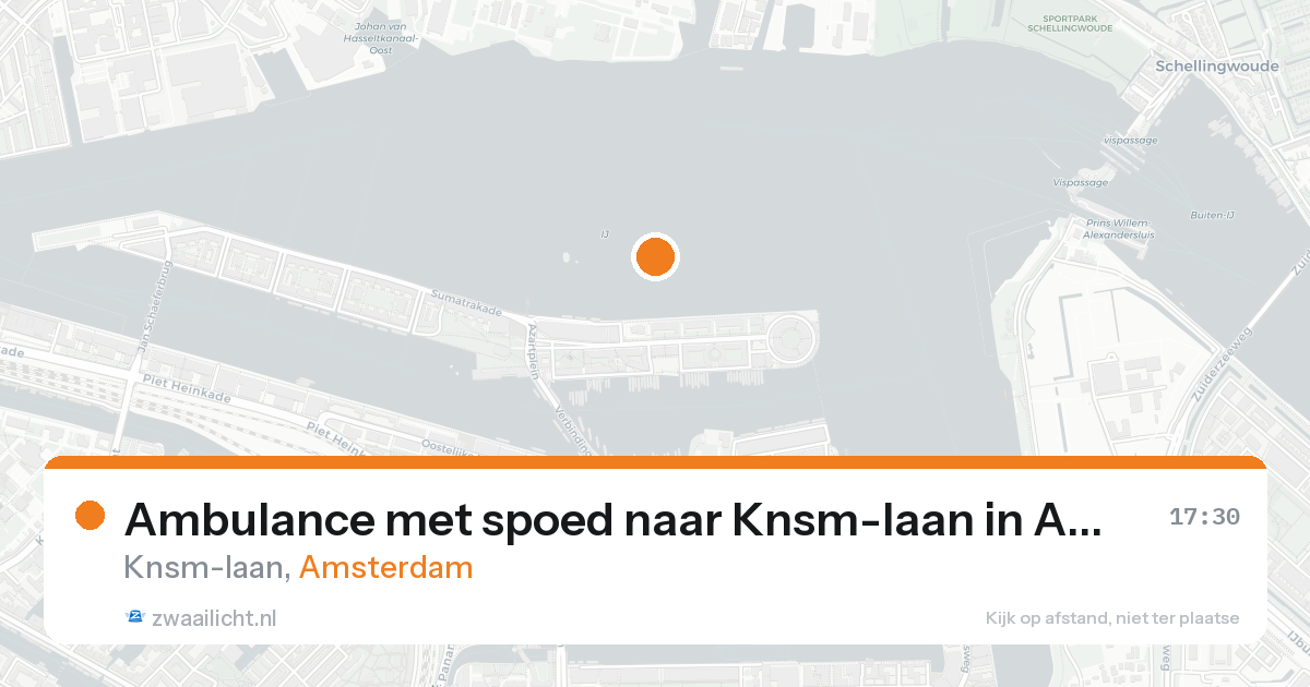 Ambulance met spoed naar Knsm-laan in Amsterdam — 22 aug 2026