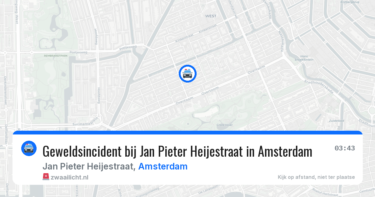 Geweldsincident bij Jan Pieter Heijestraat in Amsterdam — 7 mei 2026