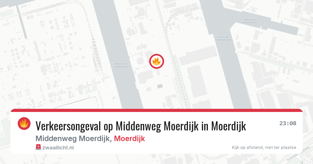 Verkeersongeval op Middenweg Moerdijk in Moerdijk — 3 apr 2026