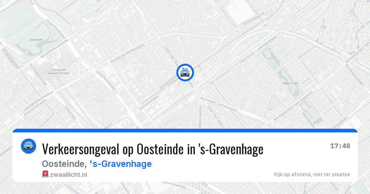 Verkeersongeval op Oosteinde in 's-Gravenhage — 27 mei 2026