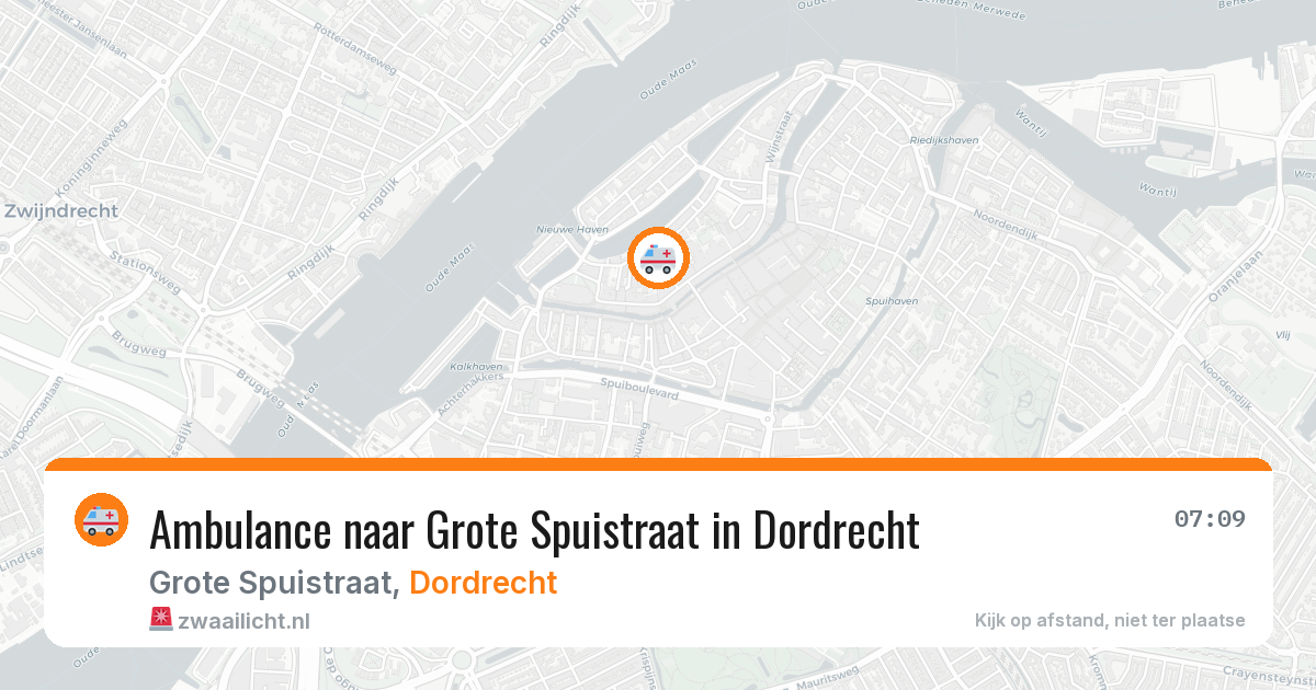 Ambulance naar Grote Spuistraat in Dordrecht — 31 jul 2026