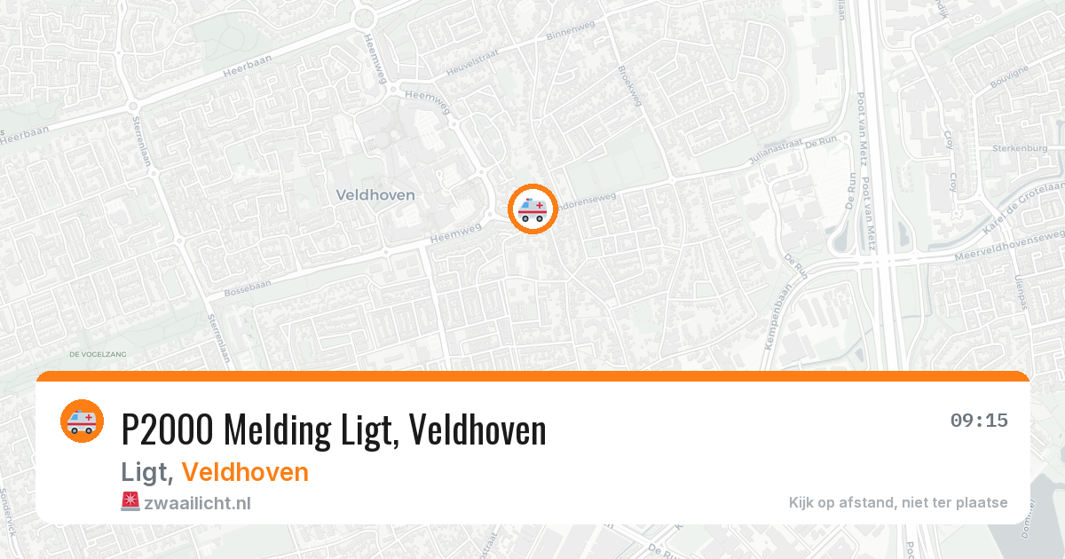 P2000 Melding Ligt, Veldhoven — 11 aug 2026