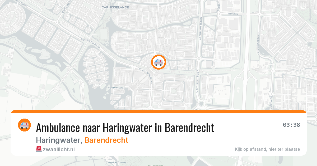 Ambulance naar Haringwater in Barendrecht — 29 jan 2026