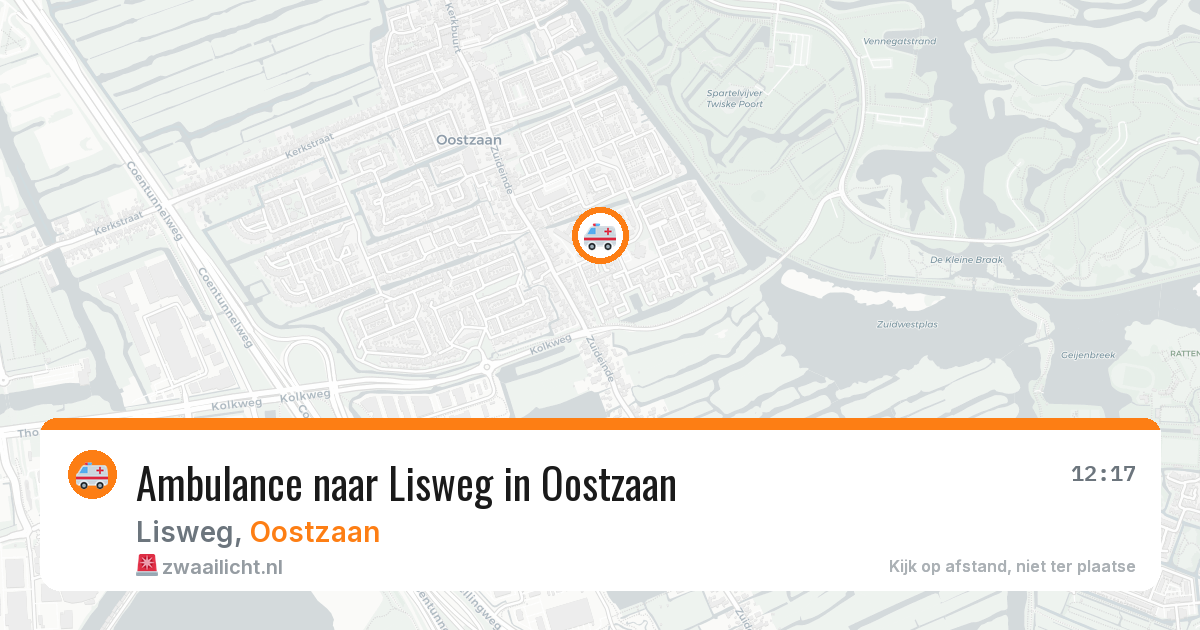 Ambulance naar Lisweg in Oostzaan — 8 feb 2026