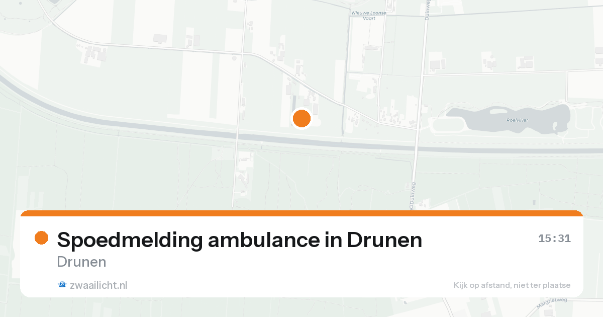 Spoedmelding ambulance in Drunen — 15 aug 2026