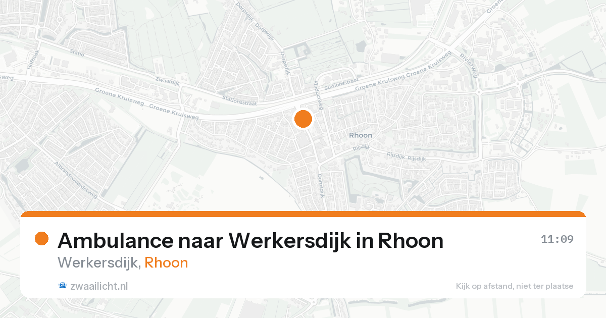 Ambulance naar Werkersdijk in Rhoon — 5 jul 2026