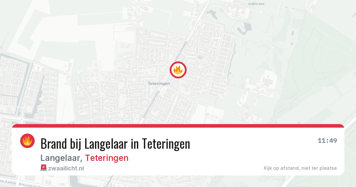 Brand bij Langelaar in Teteringen — 29 jan 2026