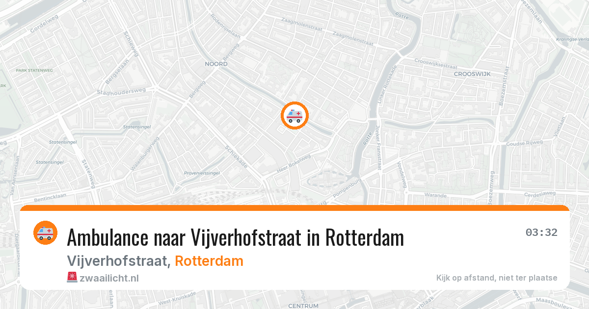 Ambulance naar Vijverhofstraat in Rotterdam — 4 jul 2026