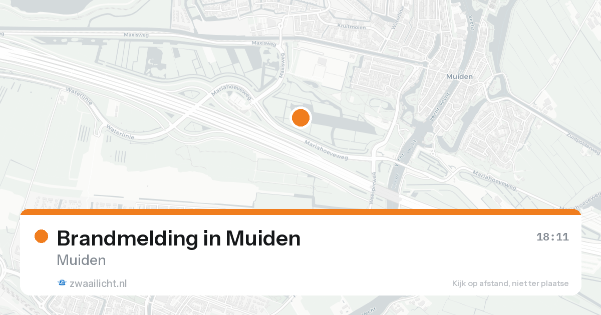 Brandmelding in Muiden — 18 aug 2026