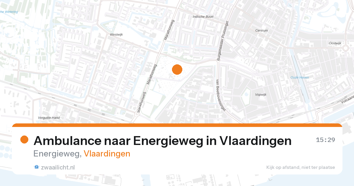 Ambulance naar Energieweg in Vlaardingen — 27 aug 2026
