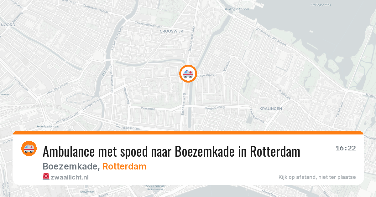 Ambulance met spoed naar Boezemkade in Rotterdam — 2 mrt 2026