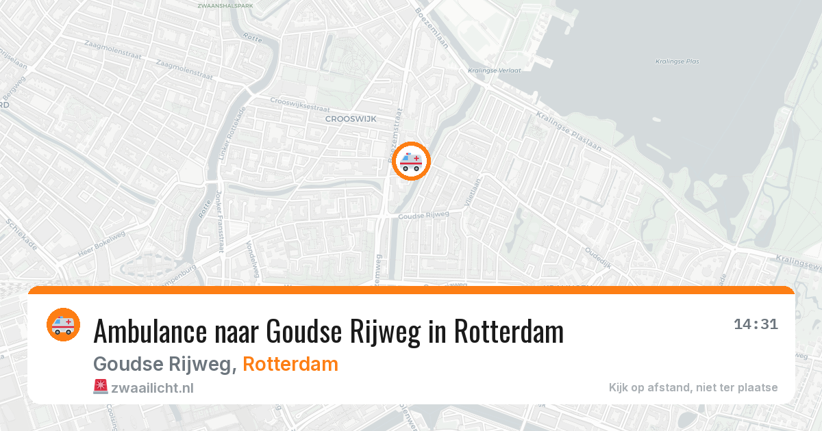Ambulance naar Goudse Rijweg in Rotterdam — 13 jun 2026