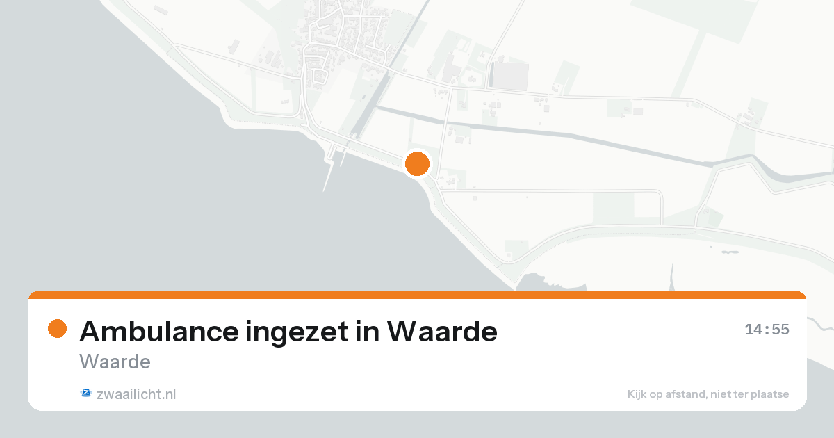 Ambulance ingezet in Waarde — 18 aug 2026