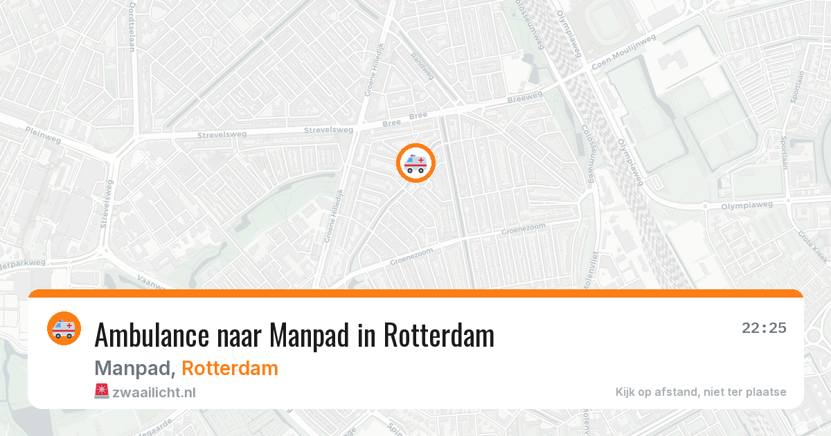 Ambulance naar Manpad in Rotterdam — 18 jun 2026