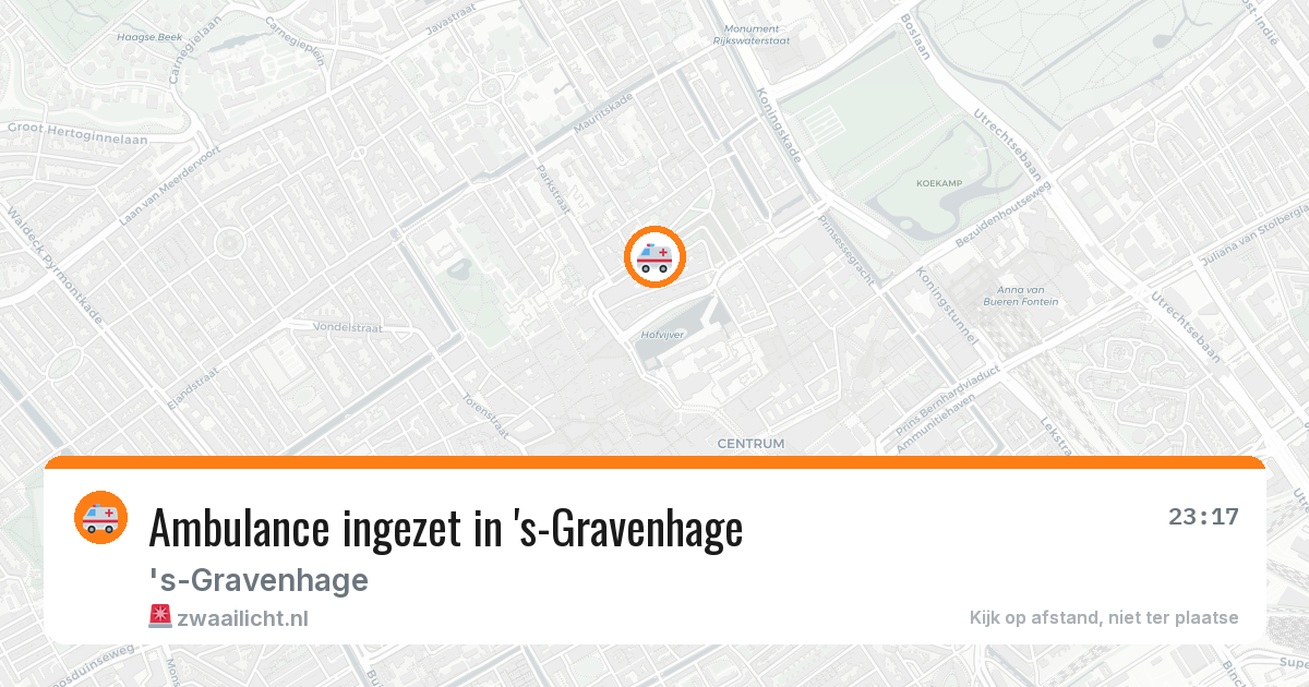 Ambulance ingezet in 's-Gravenhage — 1 mei 2026