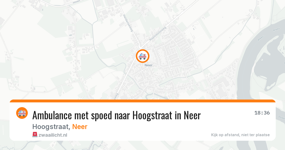 Ambulance met spoed naar Hoogstraat in Neer — 9 jul 2026