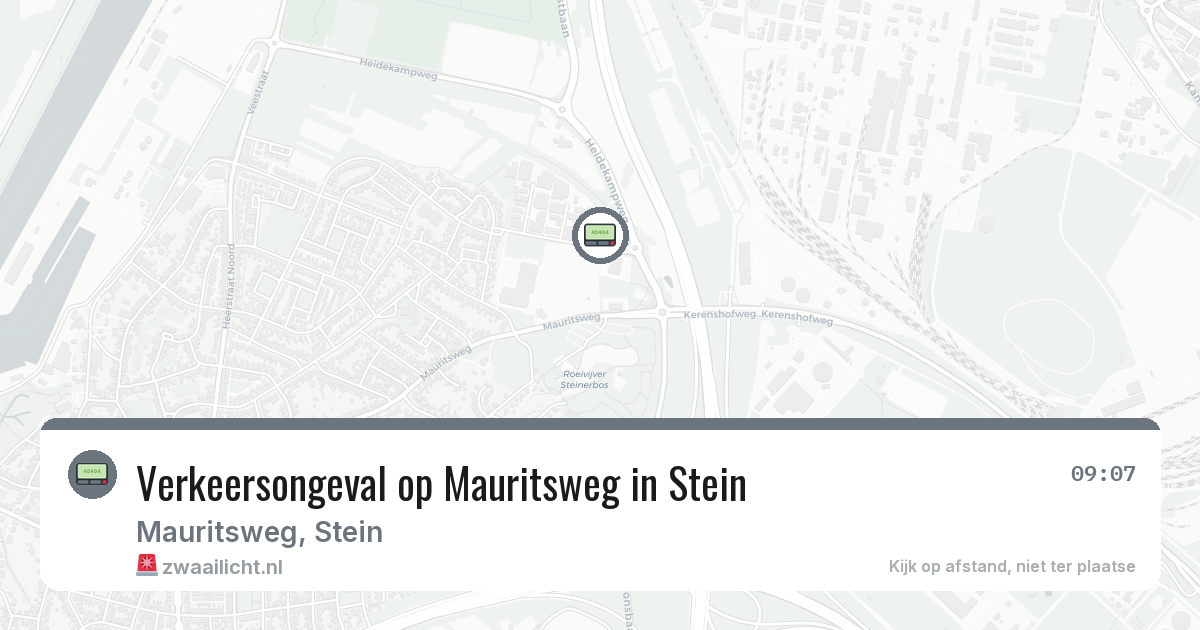 Verkeersongeval op Mauritsweg in Stein — 29 jun 2026