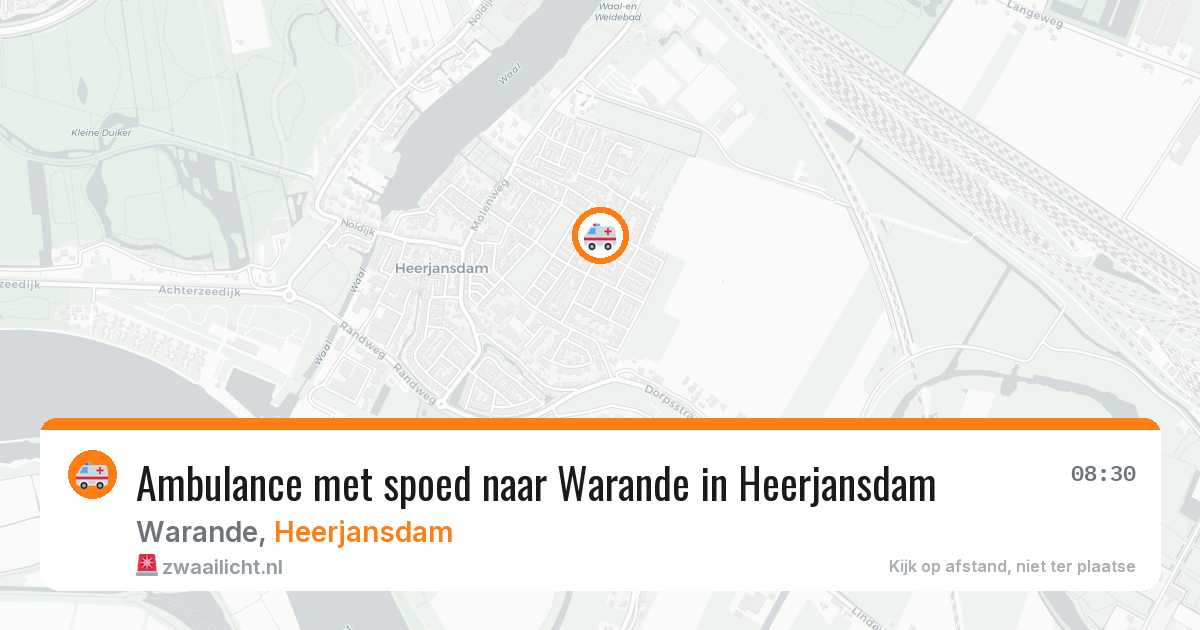 Ambulance met spoed naar Warande in Heerjansdam — 19 jan 2026