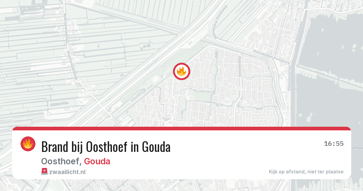 Brand bij Oosthoef in Gouda — 1 jul 2026