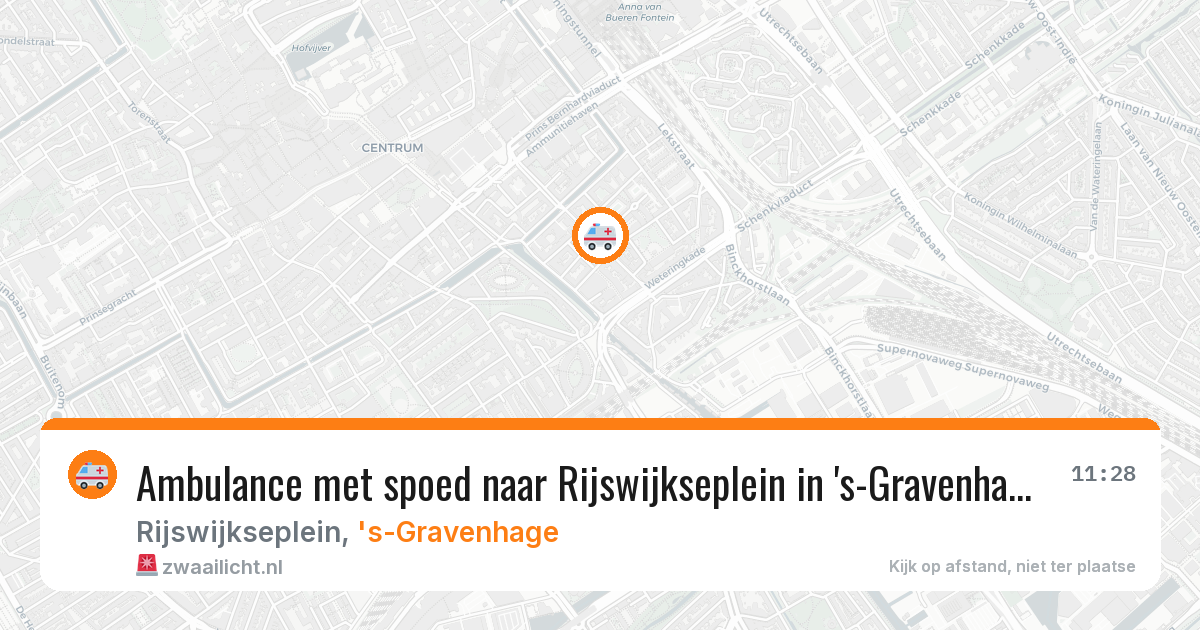Ambulance met spoed naar Rijswijkseplein in 's-Gravenhage — 7 apr 2026
