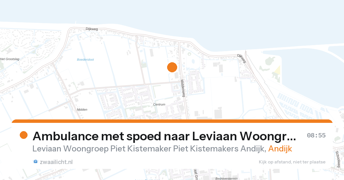 Ambulance met spoed naar Leviaan Woongroep Piet Kistemaker Piet Kistemakers Andijk in Andijk — 27 aug 2026