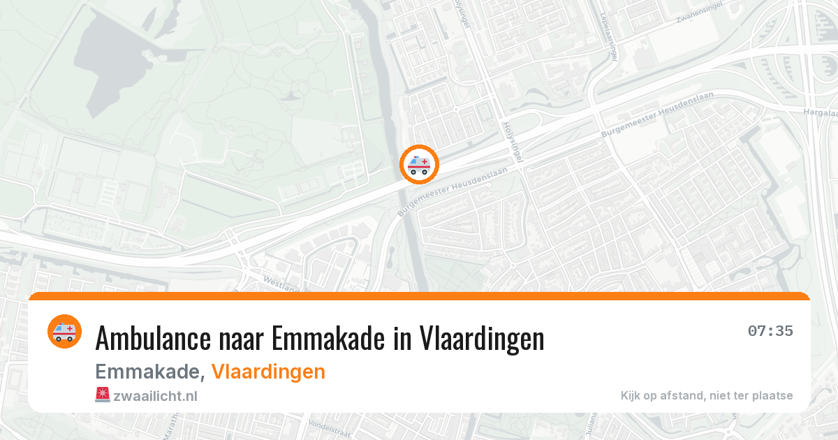 Ambulance naar Emmakade in Vlaardingen — 22 apr 2026