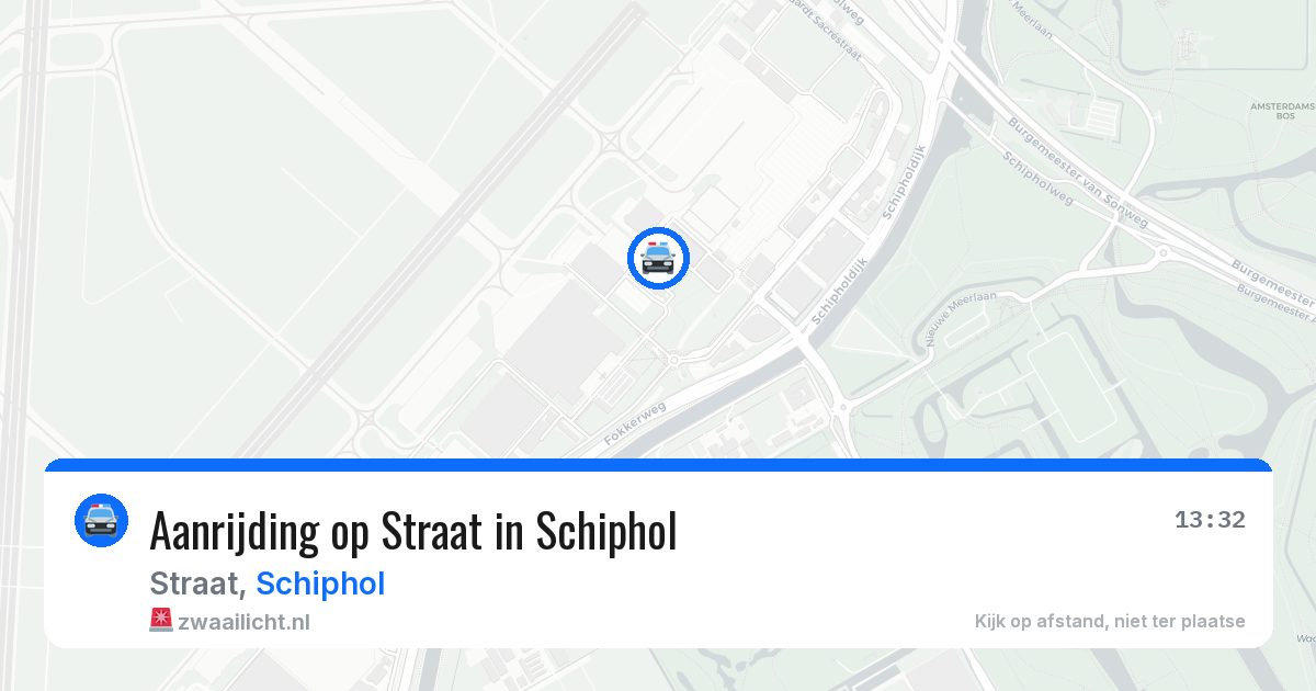 Aanrijding op Straat in Schiphol — 8 mei 2026