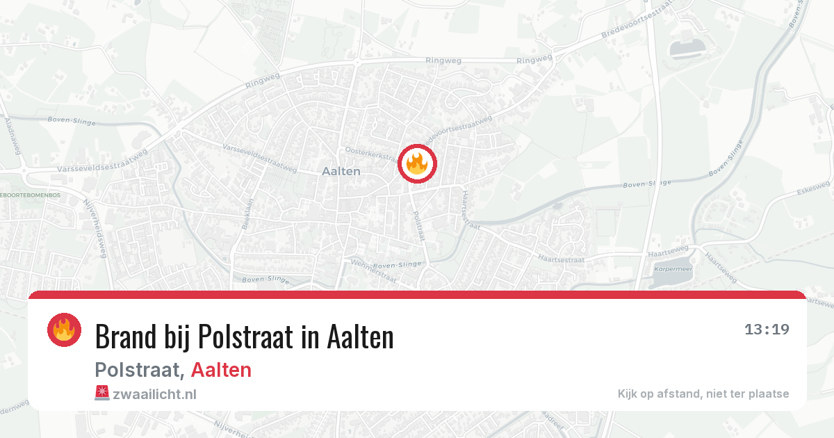 Brand bij Polstraat in Aalten — 20 jun 2026