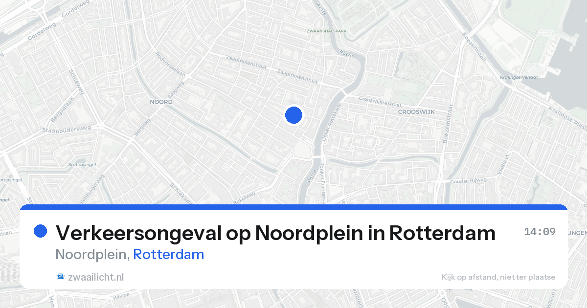 Verkeersongeval op Noordplein in Rotterdam — 25 aug 2026