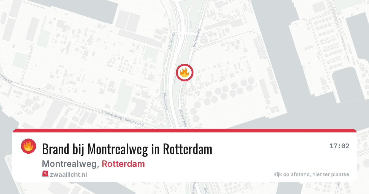 Brand bij Montrealweg in Rotterdam — 15 jul 2026