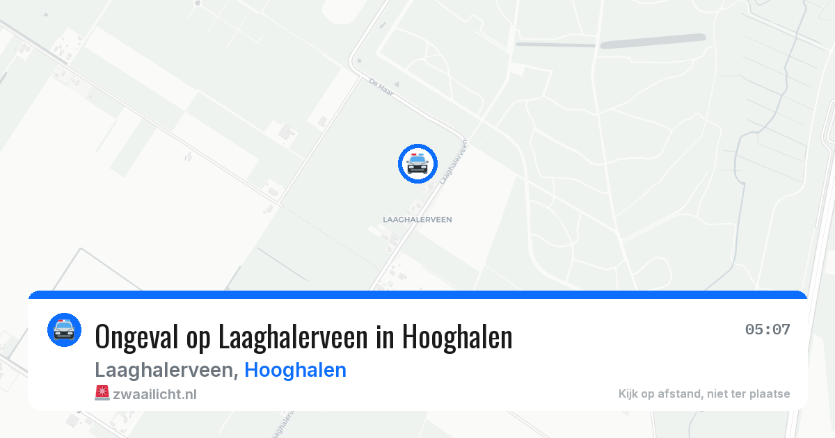 Ongeval op Laaghalerveen in Hooghalen — 28 jun 2026