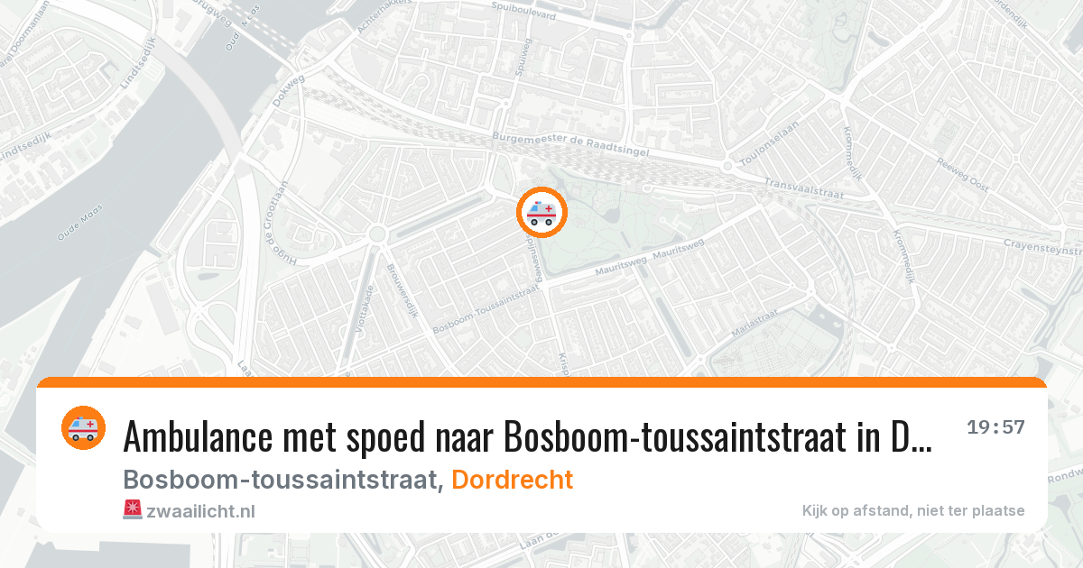 Ambulance met spoed naar Bosboom-toussaintstraat in Dordrecht — 16 jan 2026