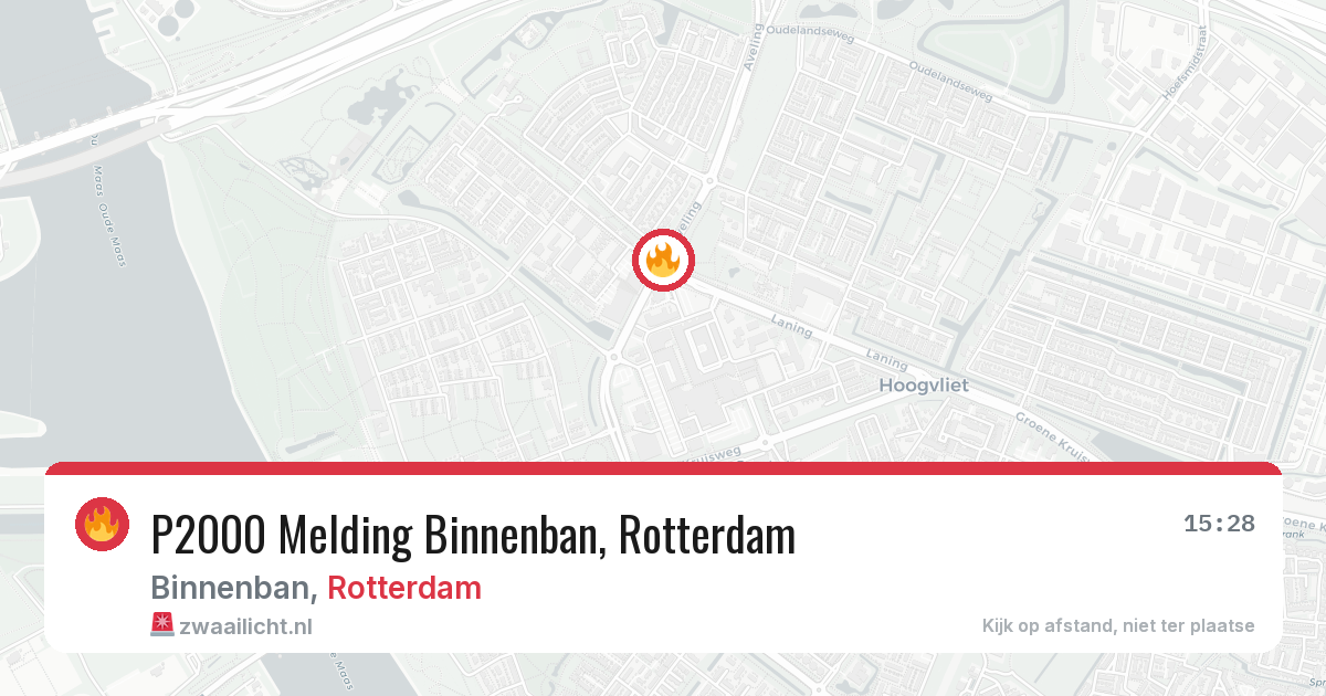 P2000 Melding Binnenban, Rotterdam — 8 feb 2026