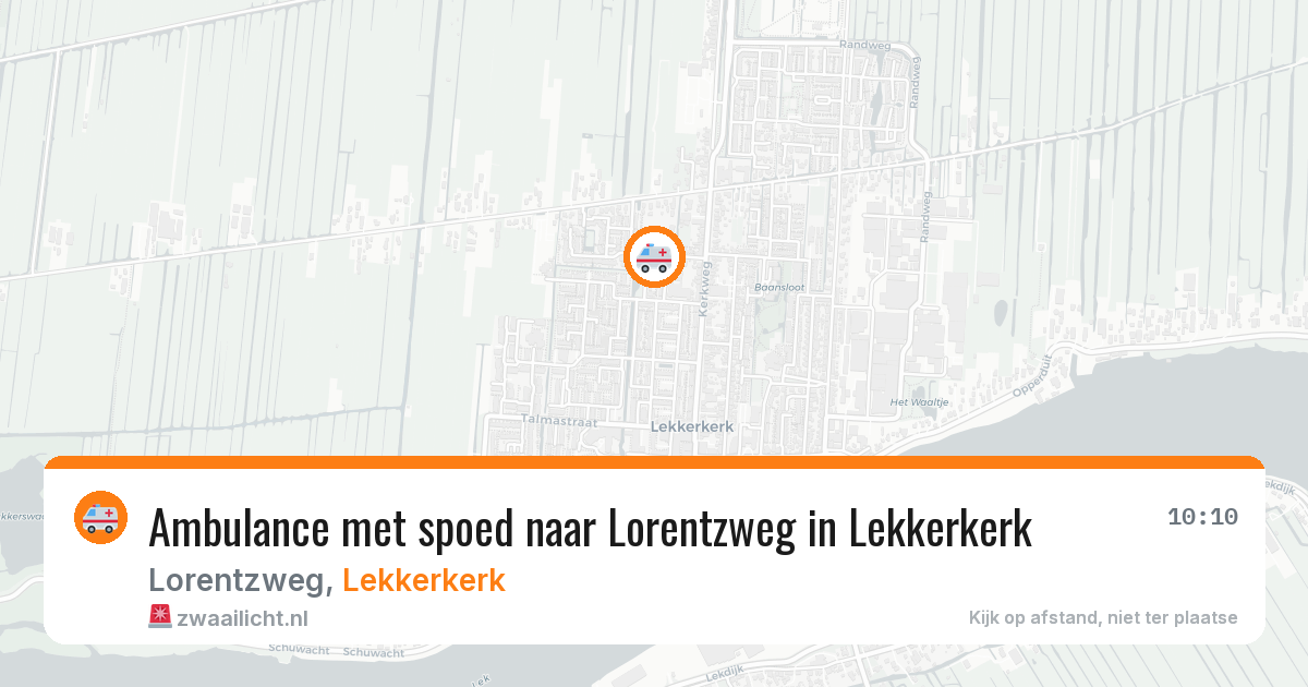 Ambulance met spoed naar Lorentzweg in Lekkerkerk — 11 feb 2026