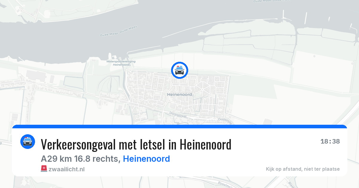 Verkeersongeval met letsel in Heinenoord — 3 jul 2026