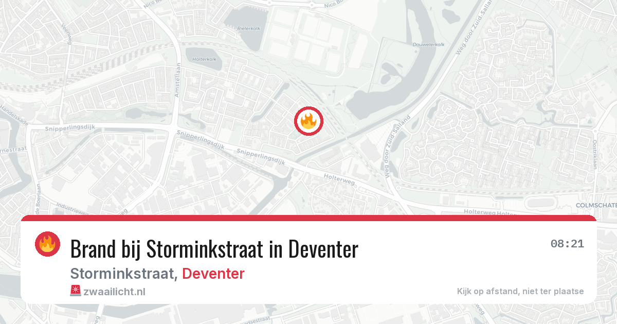 Brand bij Storminkstraat in Deventer — 28 apr 2026