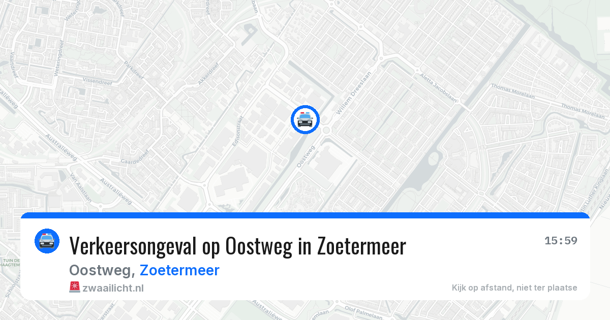 Verkeersongeval op Oostweg in Zoetermeer — 11 jun 2026