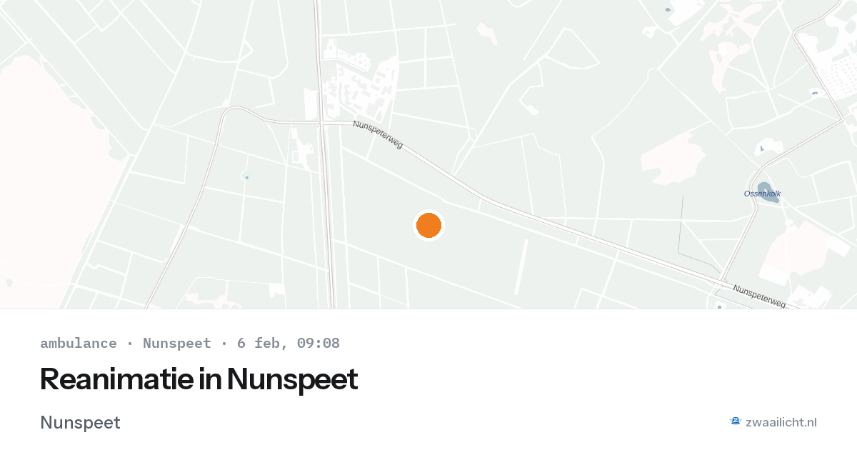 Reanimatie in Nunspeet — 6 feb 2026