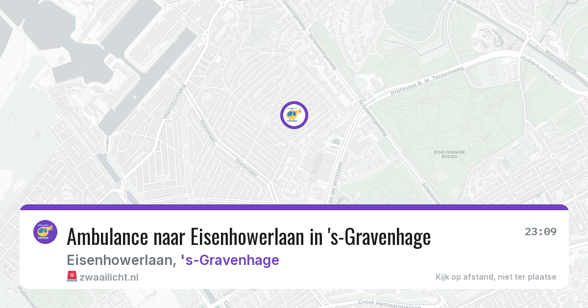 Ambulance naar Eisenhowerlaan in 's-Gravenhage — 5 mrt 2026