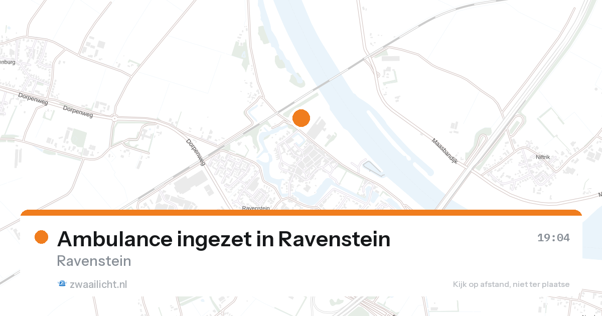 Ambulance ingezet in Ravenstein — 11 mrt 2026