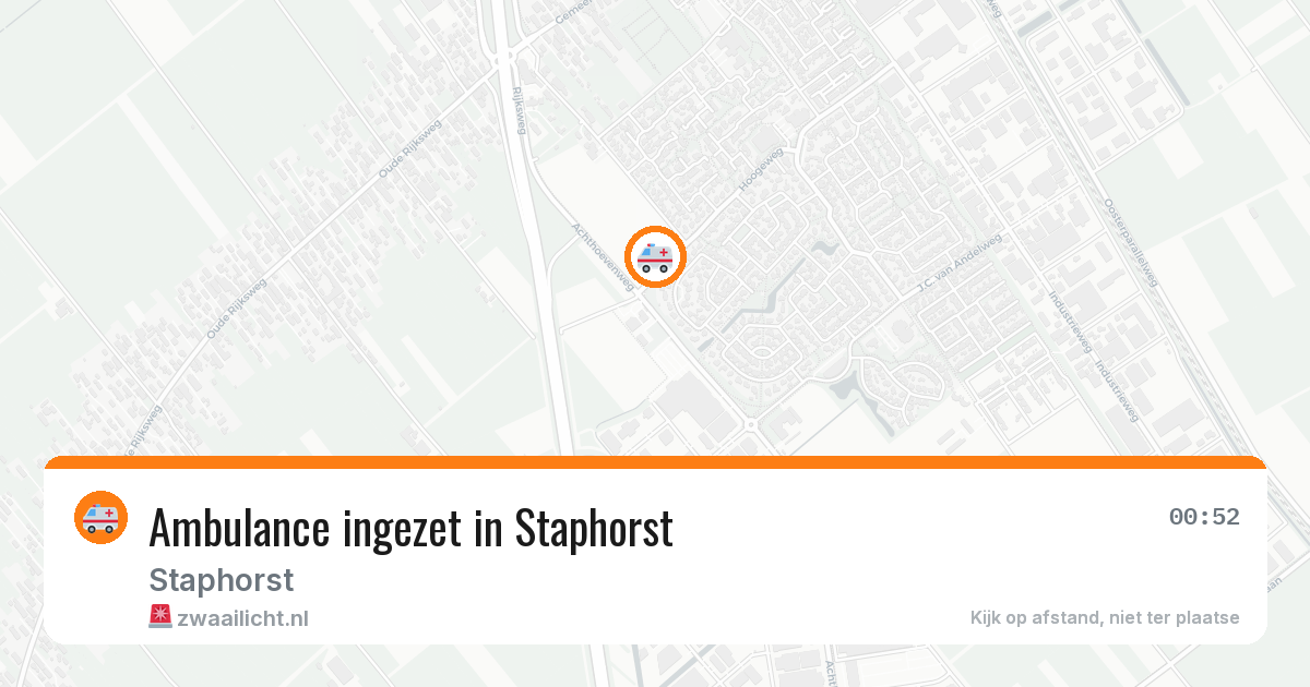 Ambulance ingezet in Staphorst — 5 jul 2026