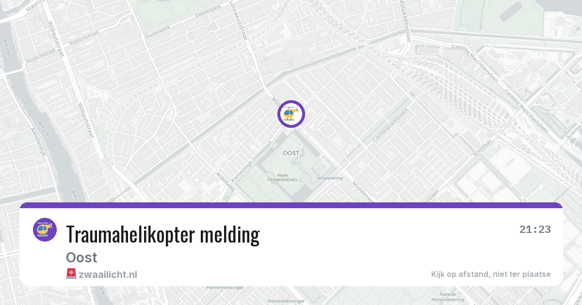 Traumahelikopter melding — 24 jul 2026